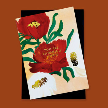 Floral Anniversary Day Card 'Blooming Lovely', 4 of 6
