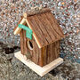 Bark Wooden Bird House Gift For Gardeners, thumbnail 3 of 7