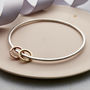 Personalised 9ct Gold Mini Circle Bangle, thumbnail 3 of 9