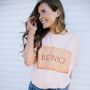 Be Nice Women’s Biscuit Graphic T Shirt, thumbnail 2 of 2