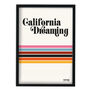 California Dreaming Giclée Retro Art Print, thumbnail 3 of 3
