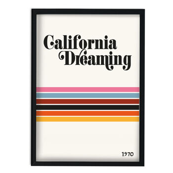 California Dreaming Giclée Retro Art Print, 3 of 3