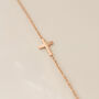 Sideways Cross Necklace, thumbnail 3 of 8