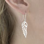 Sterling Silver Angel Wing Earrings, thumbnail 1 of 3