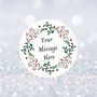 Personalised Christmas Wreath Design Drink Toppers, thumbnail 4 of 4