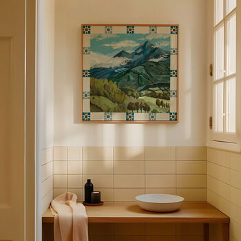 Mountain In The Country Print, Landscape Painting, 6 of 11