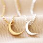 Crescent Moon Necklace, thumbnail 2 of 11