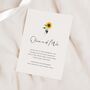 Minimal Sunflower Wedding Invitations, thumbnail 1 of 4