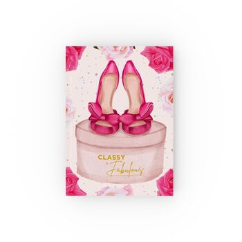 Luxury Personalised 18th Pink Heel Scented Birthday Card, 7 of 12