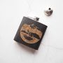 Personalised Fisherman's Leather Flask, thumbnail 1 of 5