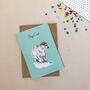 Cool Polar Bear Hand Painted Birthday Card, thumbnail 1 of 3