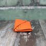Personalised Orange Leather Wallet, thumbnail 3 of 8
