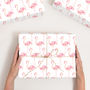 Personalised Flamingo Wrapping Paper, thumbnail 1 of 3