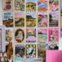 'Pink Meadow' Abstract Irish Landscape Colourful Inspired Print, thumbnail 4 of 4