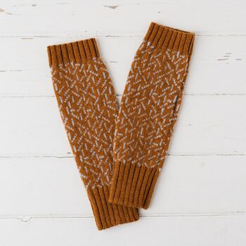 Scatter Lambswool Knitted Wrist Warmers, 6 of 12