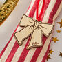 Personalised Wooden Bow Place Settings, thumbnail 1 of 3
