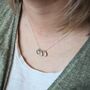Personalised Hand Stamped Triple Disc Initial Necklace, thumbnail 2 of 12