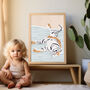 Custom Boys Girls Name Tiger Print For Nursery Newborn Gift, thumbnail 4 of 7
