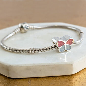 Memorial Ashes Butterfly Charm Bead, 2 of 7