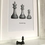 Personalised Chess Family Portrait Print, thumbnail 5 of 6