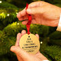 First Christmas As Grandparents Christmas Decoration Bauble, thumbnail 4 of 7