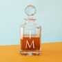 Personalised Monogram Square Crystal Decanter, thumbnail 1 of 4