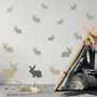 Reusable Plastic Stencils Five Pcs Bunny With Brushes, thumbnail 4 of 5