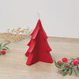 Festive Red Christmas Tree Candle Christmas Decoration, thumbnail 1 of 7