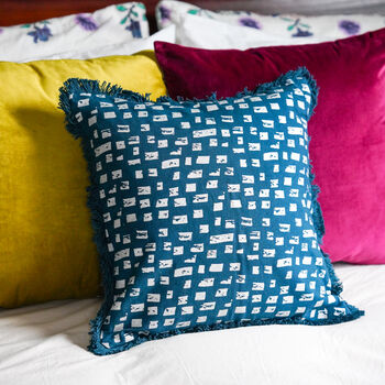 Mirage Bricks Recycled Cotton Cushion Cover, 3 of 6