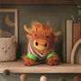 Highland Cow In Stripy Jumper Toy, thumbnail 1 of 5