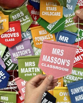 Teacher Banner Gift Personalised Classroom Decoration, 4 of 6
