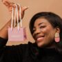The Franchesca Statement Earring In Pink White And Gold, thumbnail 3 of 3