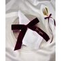 Embroidered Velvet Ribbon Place Setting, thumbnail 3 of 8