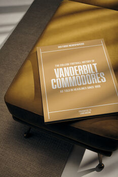 Vanderbilt Commodores College Football Personalised Newspaper History Book, 6 of 8