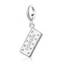 Sterling Silver Bourbon Biscuit Charm Necklace, thumbnail 3 of 6