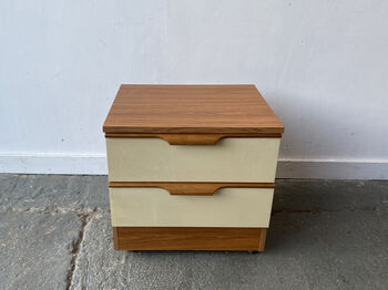 Vintage 1960’s Mid Century Bedside Drawers, 2 of 12