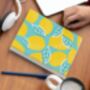 A5 Spiral Notebook Featuring A Citrus Lemon Design, thumbnail 2 of 2