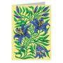 Floral Blue Lilies Greeting Card, thumbnail 1 of 2
