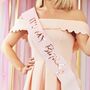 It's My Birthday Pink Ombre Rose Gold Birthday Sash, thumbnail 1 of 2