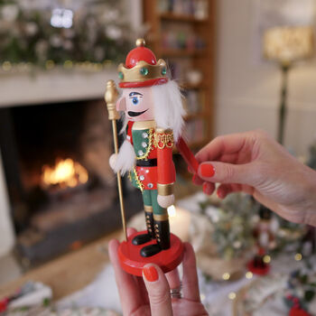 Pair Of Jolly Traditional Christmas Nutcrackers, 5 of 10