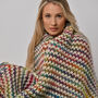Ellie Easy Rainbow Wrap Knitting Kit, thumbnail 7 of 7