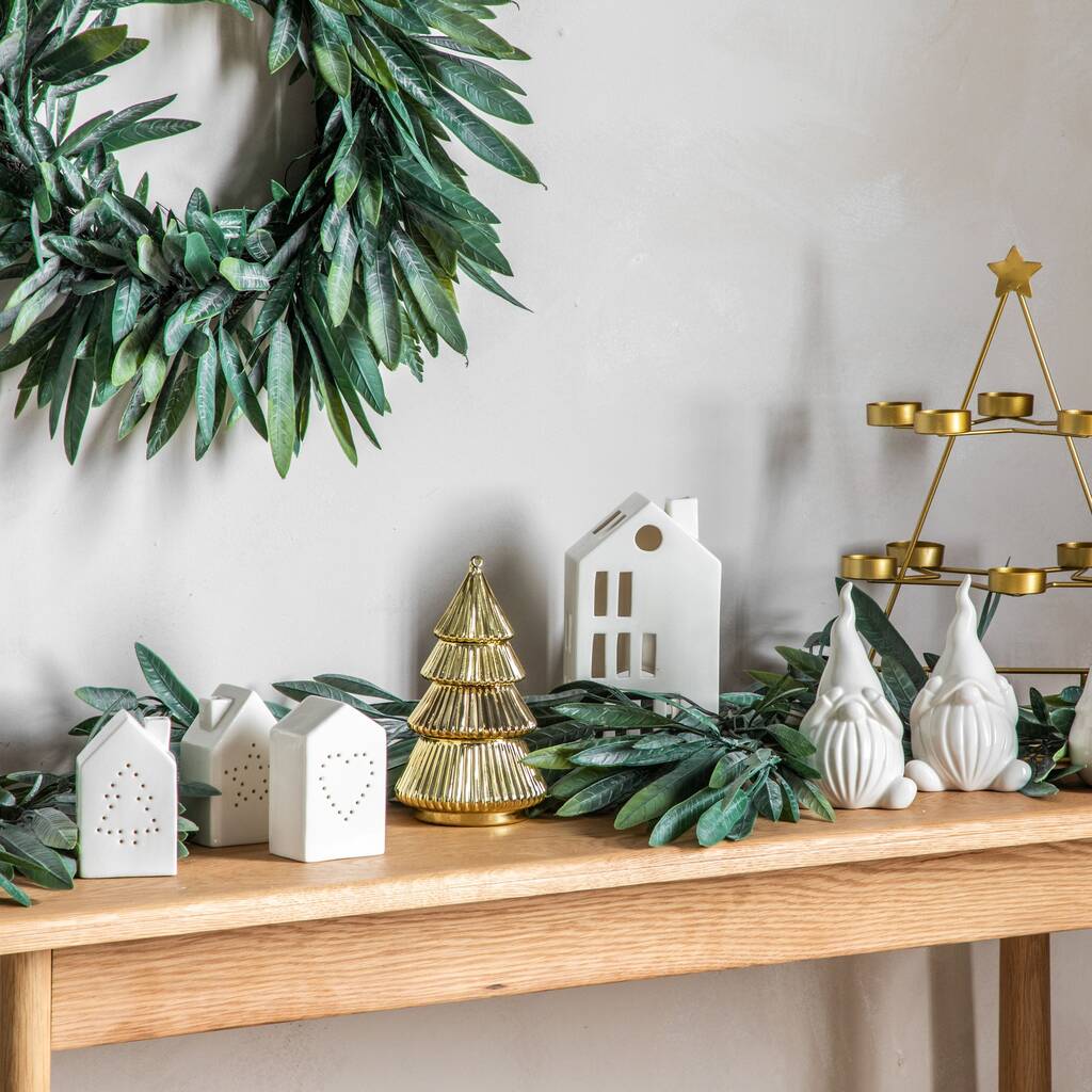 Christmas Tree Tea Light Holder Gold Or Black By Distinctly Living