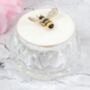 Cut Glass Silver Plated Bumble Bee Trinket Box, thumbnail 3 of 4