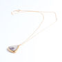 Ceramic, Glass And Gold Pendant Dusk Teardrop, thumbnail 2 of 6