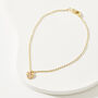 Fine Solid Gold Sapphire Heart Bracelet, thumbnail 2 of 7