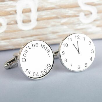 Personalised Wedding Cufflinks With Sayings, 6 of 10