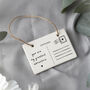 Send With Love 'You Are My..' Postcard Ceramic Hanger, thumbnail 1 of 3