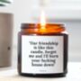 Funny Friendship Candle Gift For Her, thumbnail 1 of 5