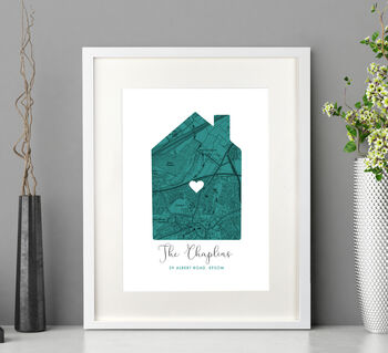 Your Location Personalised Map Print, 8 of 11