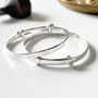 Child's Sterling Silver Expanding Bangle With Heart, thumbnail 1 of 8